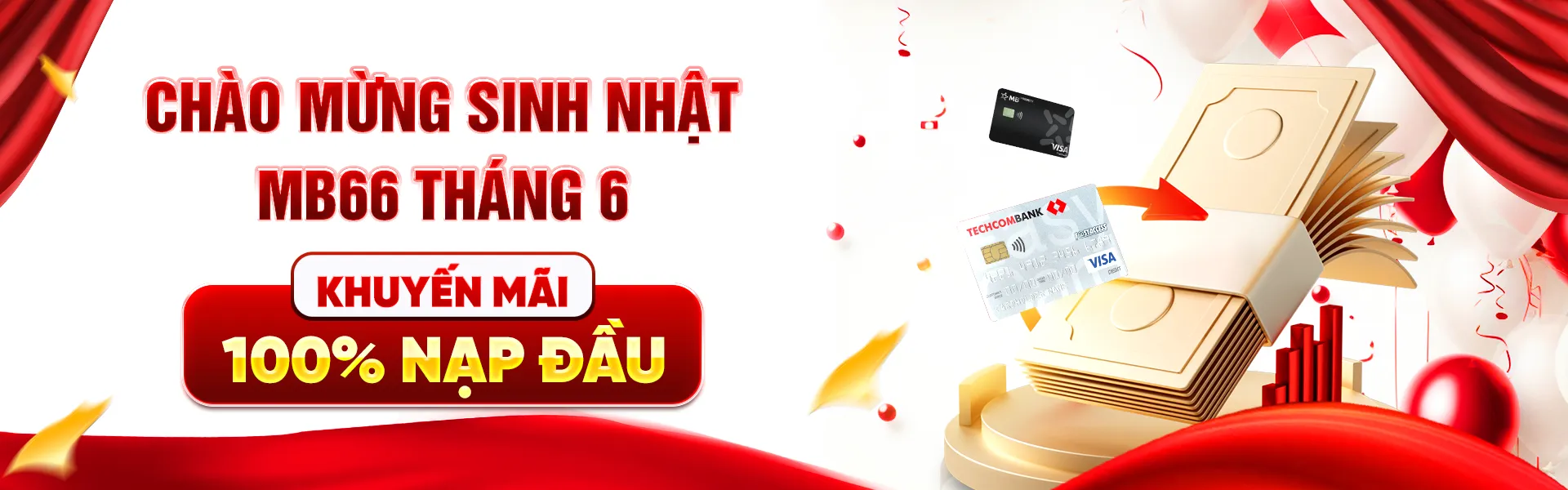 MB66 Khuyến mãi 100% nạp đầu nhân ngày sinh nhật